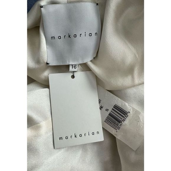 Markarian Contrast Trim Wool Coat Size 16 $2650 - Picture 12 of 12